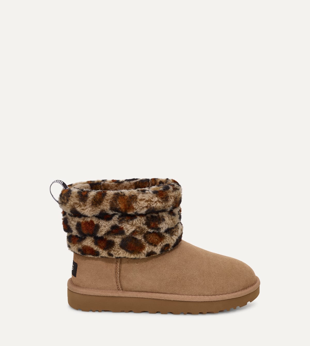 Ugg fluff mini quilted leopard best sale